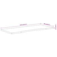 Schreibtischplatte 110x50x2,5 cm Rechteckig Massivholz Akazie