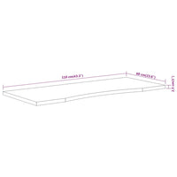 Schreibtischplatte 110x60x2,5 cm Rechteckig Massivholz Akazie