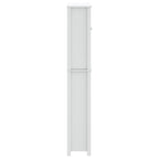 Toilettenschrank BERG Weiß 60x27x164,5 cm Massivholz
