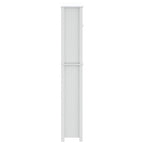 Waschmaschinenschrank BERG Weiß 76x27x164,5 cm Massivholz