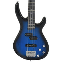 E-Bass für Anfänger mit Tasche Blau und Schwarz 4/4 46"