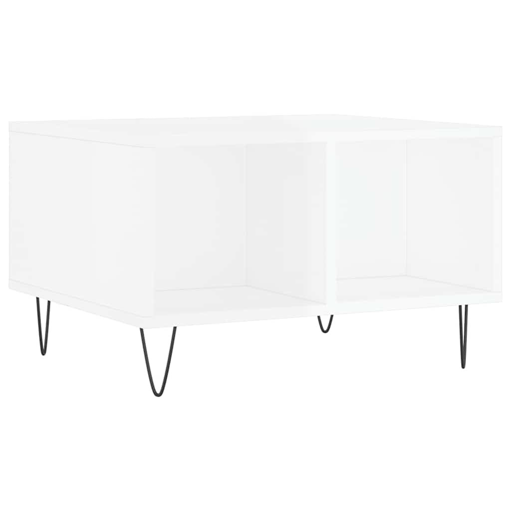 Couchtisch Hochglanz-Weiß 60x50x36,5 cm Holzwerkstoff