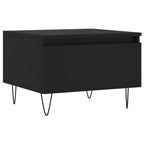 Couchtische 2 Stk. Schwarz 50x46x35 cm Holzwerkstoff