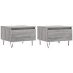 Couchtische 2 Stk. Grau Sonoma 50x46x35 cm Holzwerkstoff