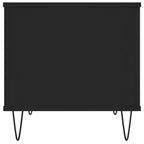 Couchtisch Schwarz 60x44,5x45 cm Holzwerkstoff