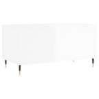 Couchtisch Hochglanz-Weiß 90x44,5x45 cm Holzwerkstoff