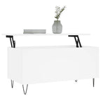 Couchtisch Weiß 90x44,5x45 cm Holzwerkstoff