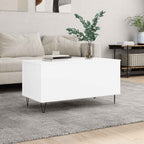 Couchtisch Weiß 90x44,5x45 cm Holzwerkstoff