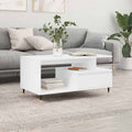 Couchtisch Weiß 90x49x45 cm Holzwerkstoff