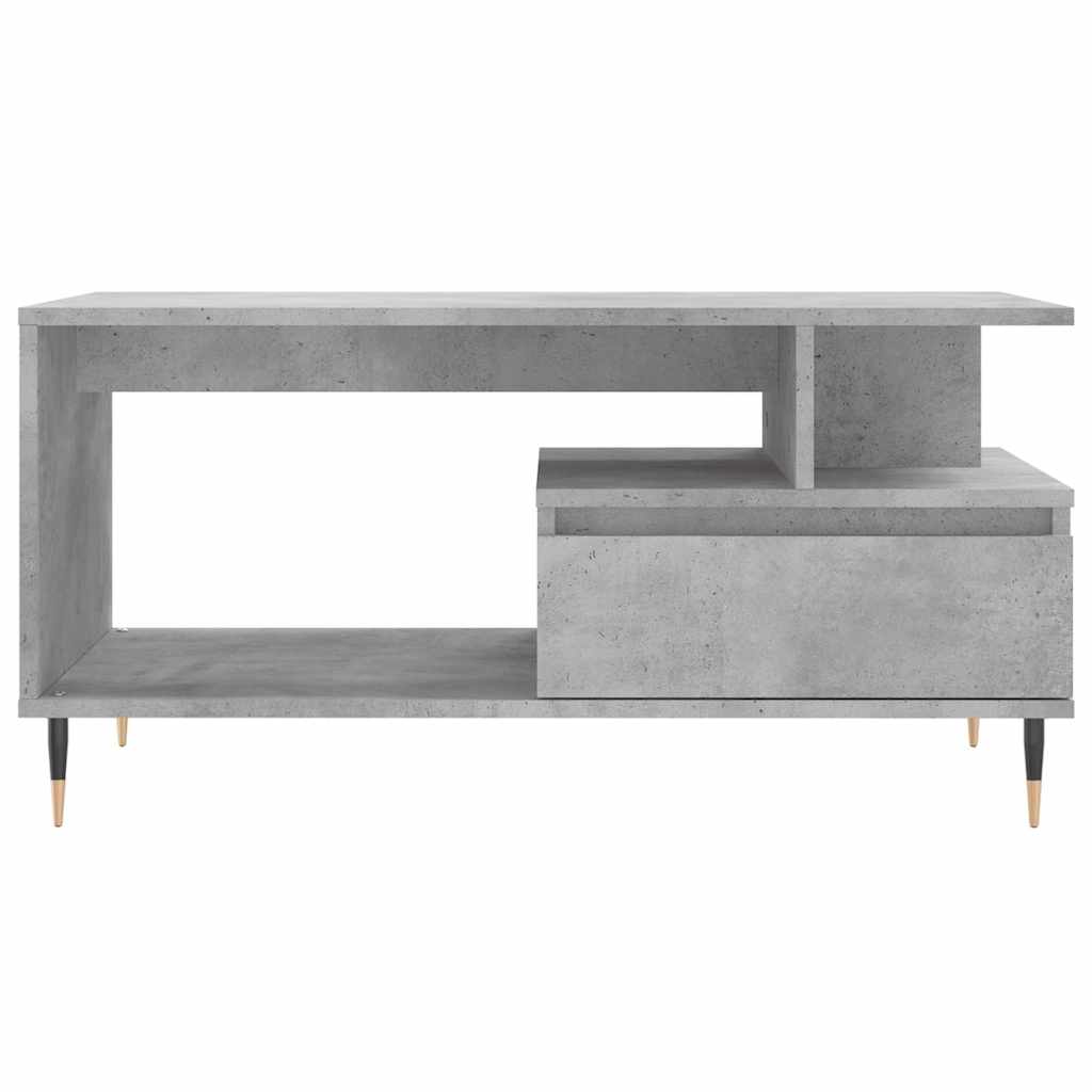 Couchtisch Betongrau 90x49x45 cm Holzwerkstoff