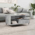 Couchtisch Betongrau 90x49x45 cm Holzwerkstoff