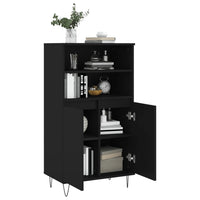 Highboard Schwarz 60x36x110 cm Holzwerkstoff