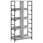 Bücherregal Grau Sonoma 78,5x33x153 cm Holzwerkstoff
