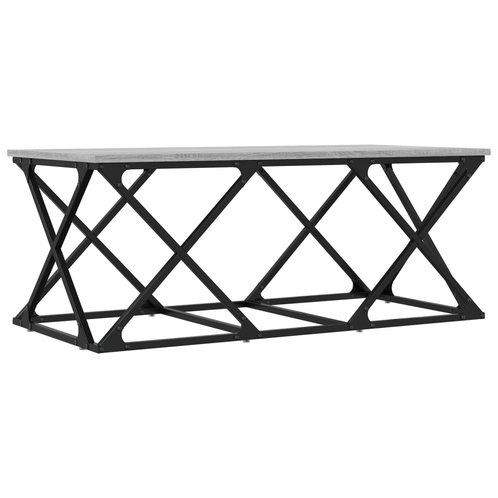 Couchtisch Grau Sonoma 100x49x40 cm Holzwerkstoff