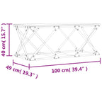 Couchtisch Grau Sonoma 100x49x40 cm Holzwerkstoff
