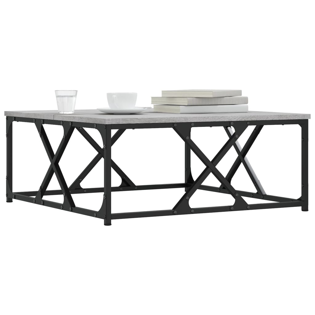 Couchtisch Grau Sonoma 70x70x30 cm Holzwerkstoff