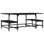 Couchtisch Schwarz 100x50,5x40 cm Holzwerkstoff