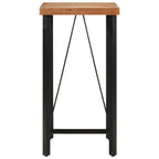 Bartisch 55x55x107 cm Massivholz Akazie und Eisen