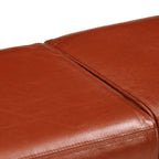 Bank Turnbock-Design Braun 160 cm Echtleder
