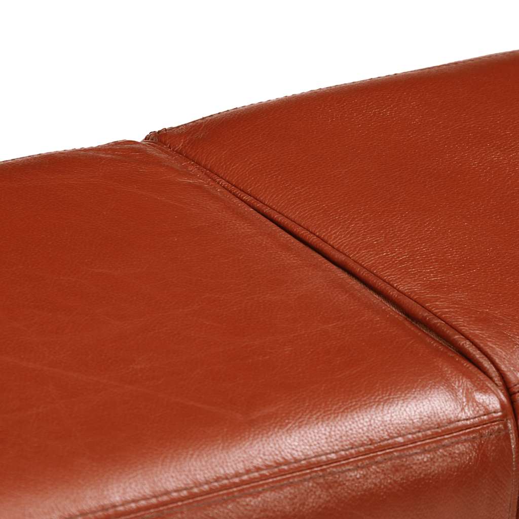 Bank Turnbock-Design Braun 160 cm Echtleder