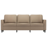 3-Sitzer-Sofa Cappuccino-Braun 180 cm Kunstleder