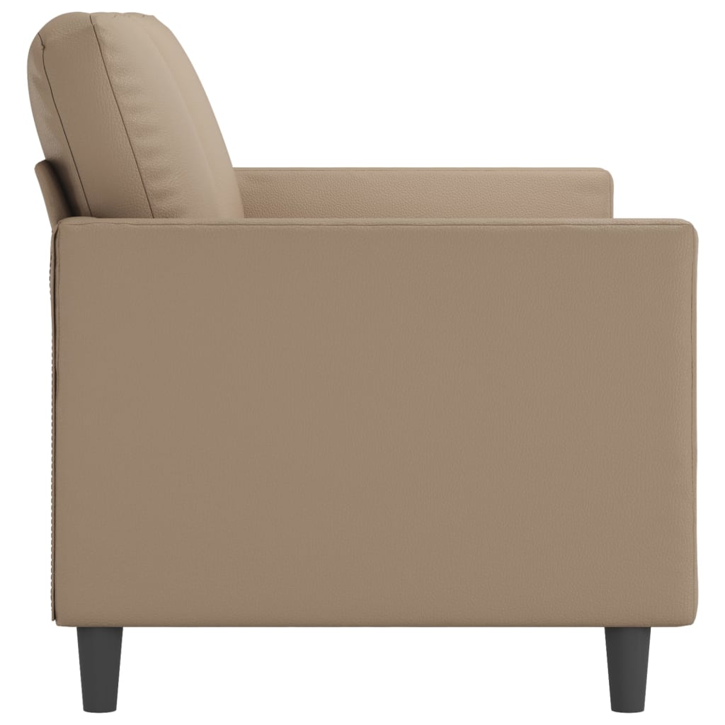 3-Sitzer-Sofa Cappuccino-Braun 180 cm Kunstleder