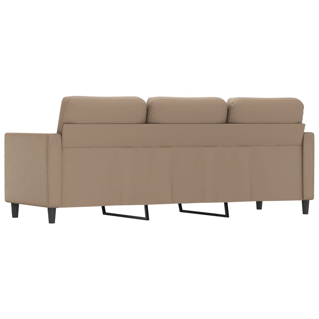 3-Sitzer-Sofa Cappuccino-Braun 180 cm Kunstleder