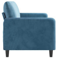 3-Sitzer-Sofa Blau 180 cm Samt