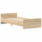 Bettgestell ohne Matratze Sonoma-Eiche 90x200 cm Holzwerkstoff