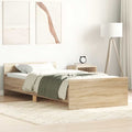 Bettgestell ohne Matratze Sonoma-Eiche 90x200 cm Holzwerkstoff