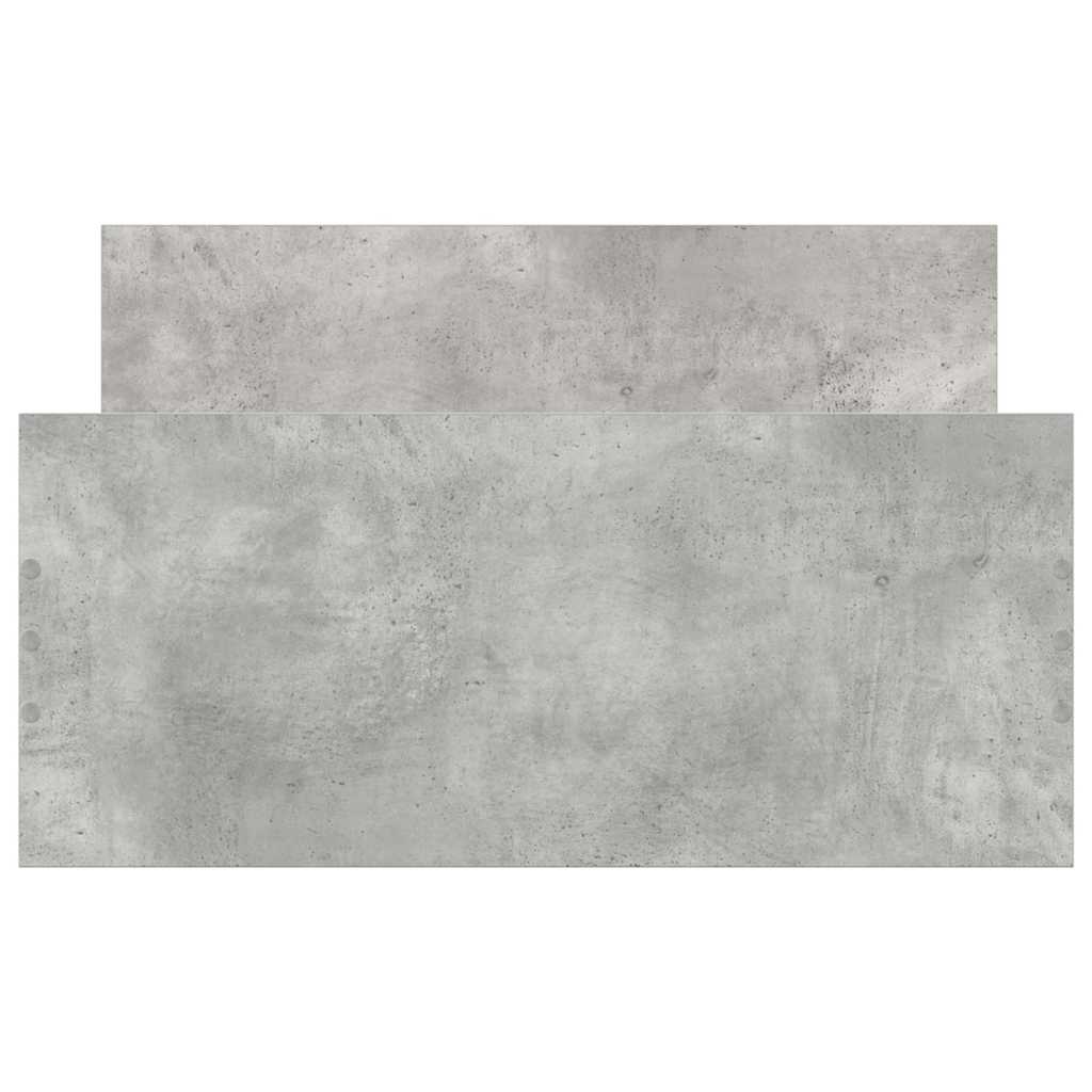 Bettgestell Betongrau 90x200 cm Holzwerkstoff