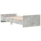 Bettgestell Betongrau 90x200 cm Holzwerkstoff