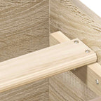 Bettgestell ohne Matratze Sonoma-Eiche 100x200 cm Holzwerkstoff