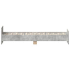 Bettgestell Betongrau 100x200 cm Holzwerkstoff