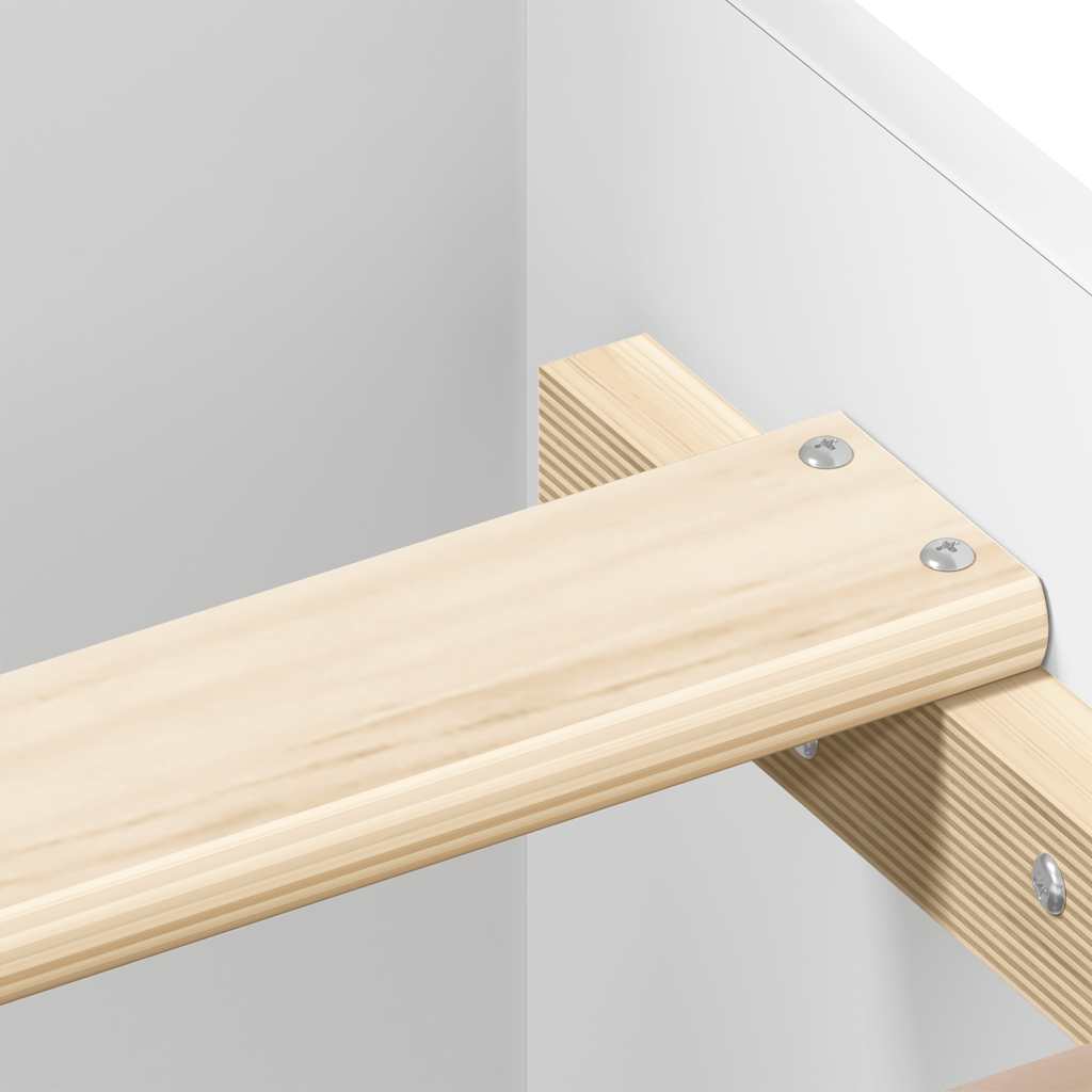 Bettgestell Weiß 90x190 cm Holzwerkstoff