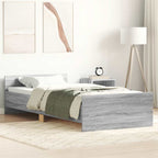 Bettgestell Grau Sonoma 90x190 cm Holzwerkstoff