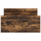 Bettgestell ohne Matratze Räuchereiche 75x190 cm Holzwerkstoff