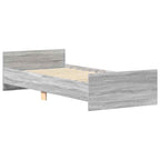 Bettgestell Grau Sonoma 75x190 cm Holzwerkstoff