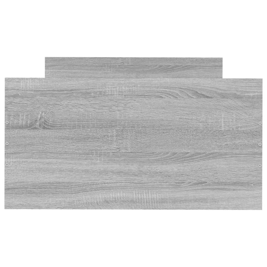 Bettgestell Grau Sonoma 75x190 cm Holzwerkstoff