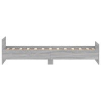 Bettgestell Grau Sonoma 75x190 cm Holzwerkstoff