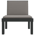 3-tlg. Garten-Lounge-Set mit Kissen Anthrazit PP