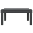 3-tlg. Garten-Lounge-Set mit Kissen Anthrazit PP