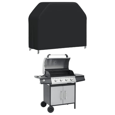 Grillabdeckung 147x61x112 cm Schwarz 420D Oxford