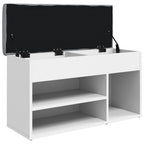 Schuhbank Weiß 82 x 32 x 45,5 cm Holzwerkstoff