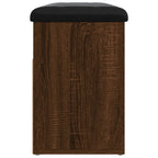 Schuhbank Braun Eichen-Optik 82x32x45,5 cm Holzwerkstoff