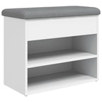 Schuhbank Weiß 62 x 32 x 50 cm Holzwerkstoff