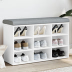 Schuhbank Weiß 82 x 32 x 50 cm Holzwerkstoff