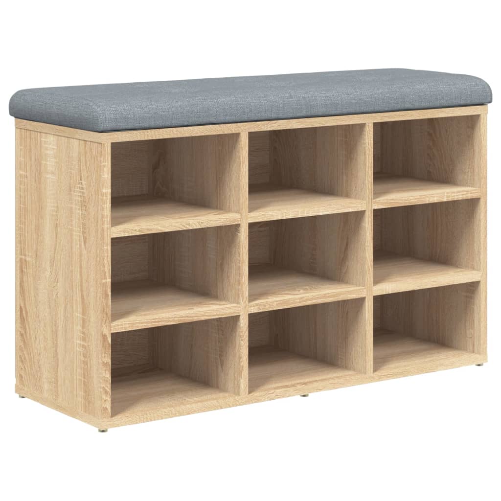 Schuhbank Sonoma-Eiche 82 x 32 x 50 cm Holzwerkstoff