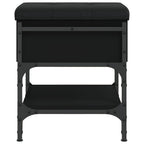 Schuhbank Schwarz 42x42x45 cm Holzwerkstoff