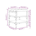 Schuhbank Braun Eichen-Optik 42x42x45 cm Holzwerkstoff